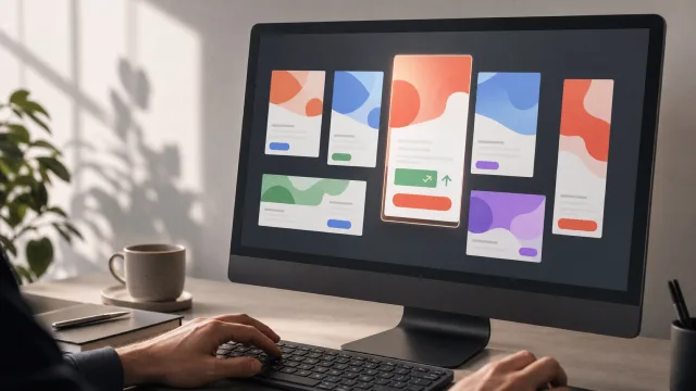 A selected campaign creative being revised among related ad formats