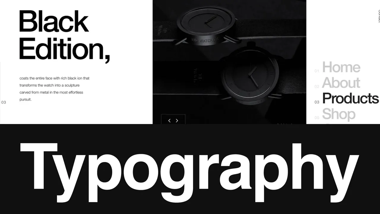 Poster with bold letters in Helvetica font