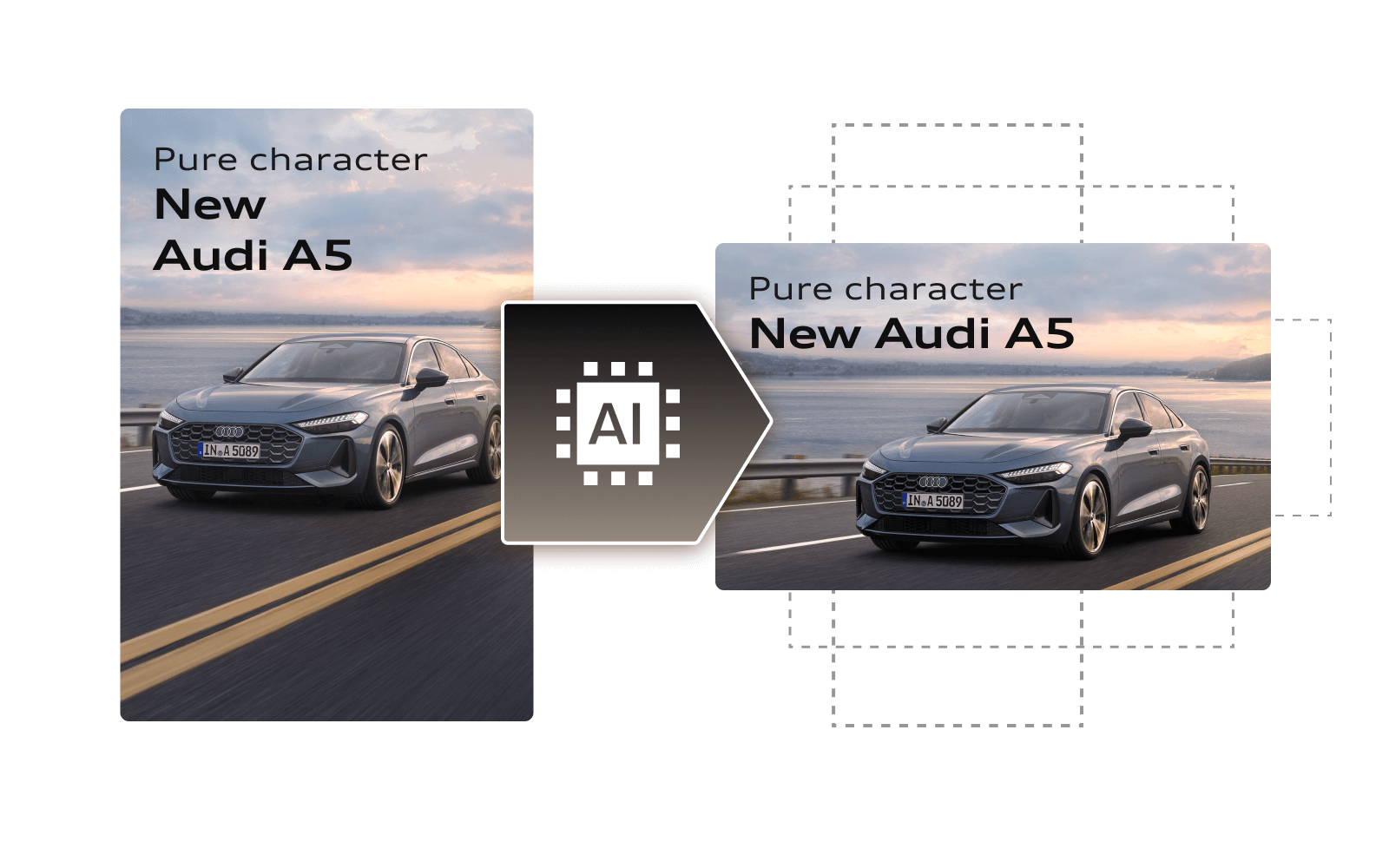 Make resizes automatically with AI