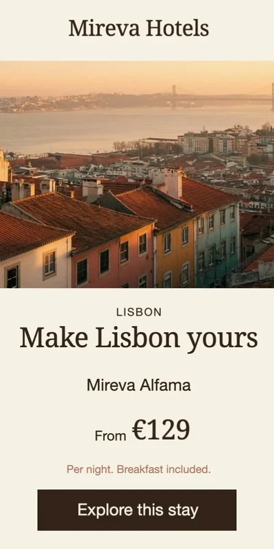 Mireva Hotels animated banner